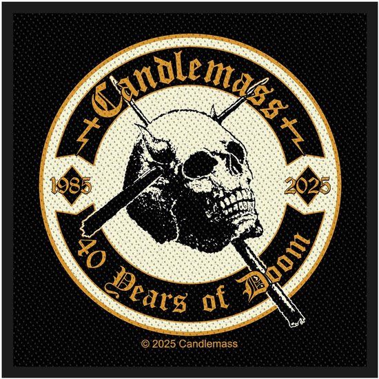 Candlemass 40 Years Of Doom Unisex Patch - meerkleurig - Standard