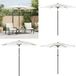 vidaXL Parasol met stalen paal 268x268x226 cm wit