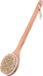 MSV Bad/douche scrub massage borstel - hout - 42 cm - harde stevige borstels and spikes