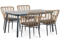De Laan Projects Lifestyle Toledo/Tavano 160 cm dining tuinset 5-delig