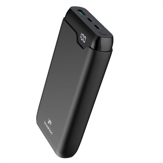 imoshion Powerbank 27.000 mAh - 30W Ultra Snellader - USB C / USB A - Zwart