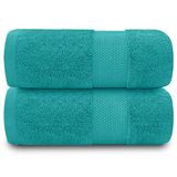 GC GAVENO CAVAILIA Zachte badhanddoekenset | 2-delige badhanddoek van Egyptisch katoen | 700 g/m² hotelcollectie | waterabsorberende handdoekensets | blauwgroen | 70 x 125 cm