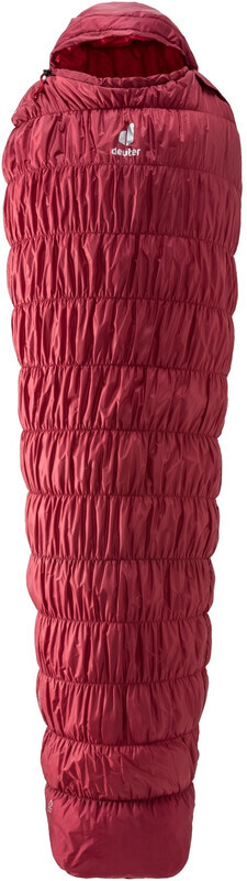 Deuter Exosphere -6° Sleeping Bag Regular, cranberry/fire