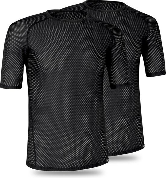 GripGrab Ultralight Mesh 2-Pack Base Layer - Men - Black - Size L
