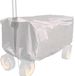 Sans marque Chariot pliable - Housse de chariot - Rangement extérieur - Imperméable et résistant aux UV - 97 x 61 x 56 cm - Argent