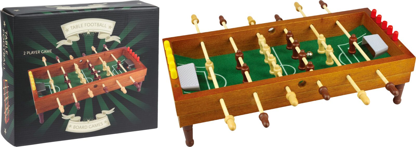 Free and easy Tafelvoetbal spel hout - 8719987077449
