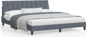 Maison Exclusive - Cadre de lit Hanko, gris foncé, 180 x 200 cm, velours