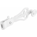 Poignée d'espagnolette blanche pour volet battant - Aluminium et composite - Style traditionnel - Résistante aux UV et aux intempéries