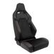 AutoStyle Sportstoel 'VGR Premium' - Zwart Leder & Alcantara + Rode stiksels - Dubbelzijdig verstelbare rugleuning - incl. sledes