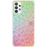 Samsung Galaxy A32 Mandala pastel verstevigd hoesje met sublimatie bedrukking
