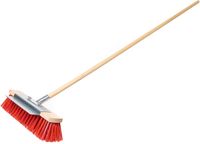 KOTARBAU® Straatbezem, met Kratzkante, Tuinbezem, 40 cm, Veegbezem, met Steel, Harde Bezem voor Buiten, Buitenbezem, Stevige Straatbezem