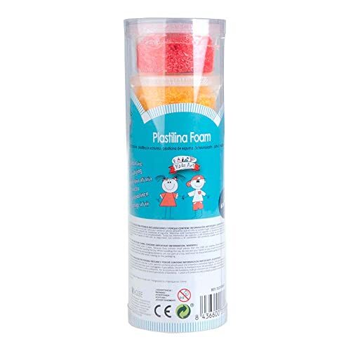 DEQUBE Modeling Foam, navulverpakking, 6 blikjes 75 ml, 6 verschillende kleuren (Tachan 912D0004)