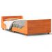 vidaXL Bedframe Massief Grenenhout Wasbruin 75x190 cm