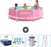 Intex Rond Frame Zwembad - 244 x 76 cm - Roze