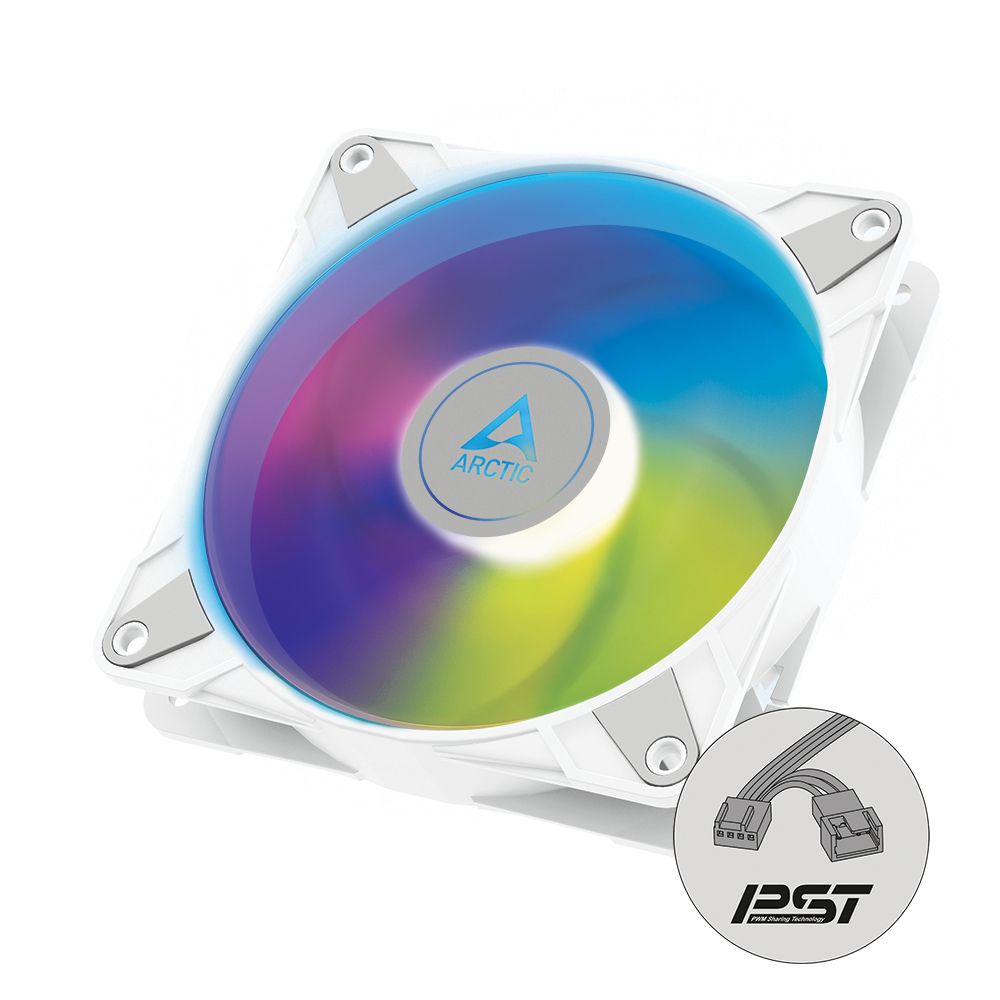 ARCTIC P14 PWM PST A-RGB - 14cm Case Fan - White - 1 Pack