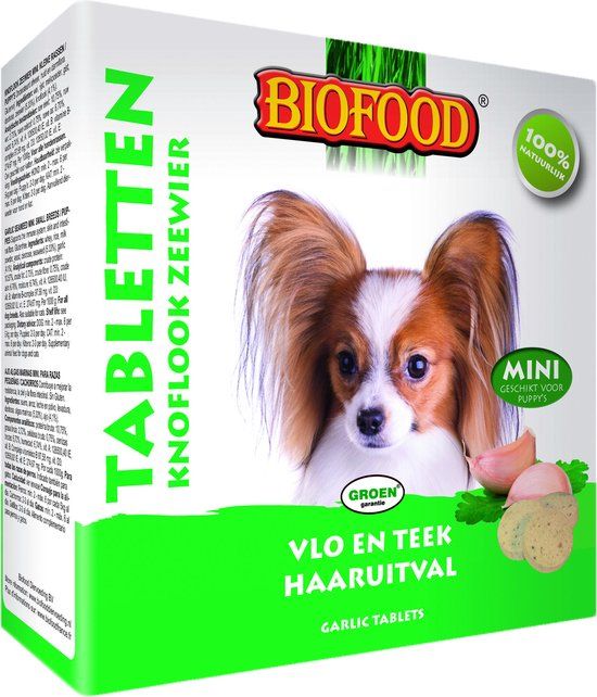 BIOFOOD Hondensnoepjes Zeewier - Tegen Vlooien - 100mg