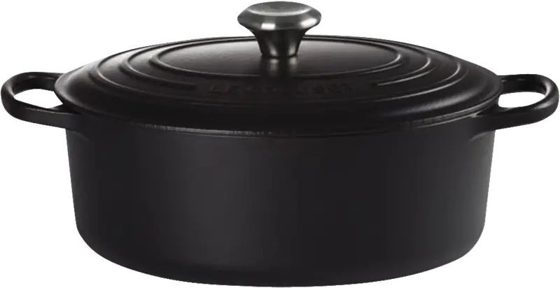 Le Creuset Braadpan Signature - Ovaal - Mat Zwart - ø 33 cm / 7.5 liter