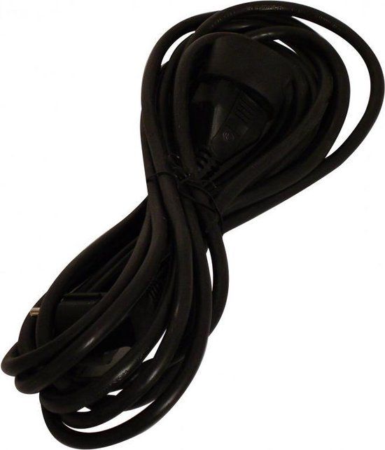 Chacon Verlengsnoer - Zwart - 5 Meter - 3680 Watt - Binnen & Buiten