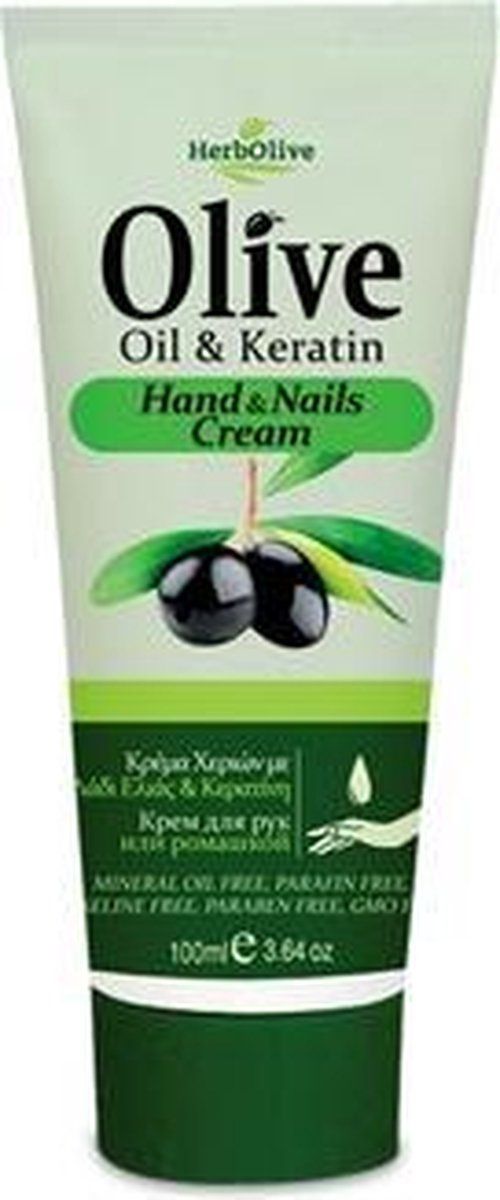 HerbOlive Handcrème Olijfolie & Keratin *Hand & Nagels* 100ml