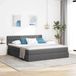 Maison Exclusive - Lit de rangement avec matelas, gris foncé, 160 x 200 cm, velours