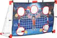 HOMCOM Voetbaltrainingsnet - Kunststof - 116x48x76cm - Wit