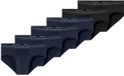 Schiesser Heren rio-slip / onderbroek 6 pack Cotton Flex blauw / zwart