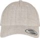 Flexfit YP CLASSICS 5-PANEL PREMIUM CURVED VISOR SNAPBACK CAP heather grey one size