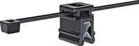 HellermannTyton 150-76090 T30REC4A-PA66HS/PA66HIRHS-BK Serre-câble 148 mm 3.60 mm Noir Avec cheville 500 pièce(s)