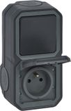 Legrand 0 700 67, Antraciet, Kunststof, Mat, IP55, IK08, 250 V
