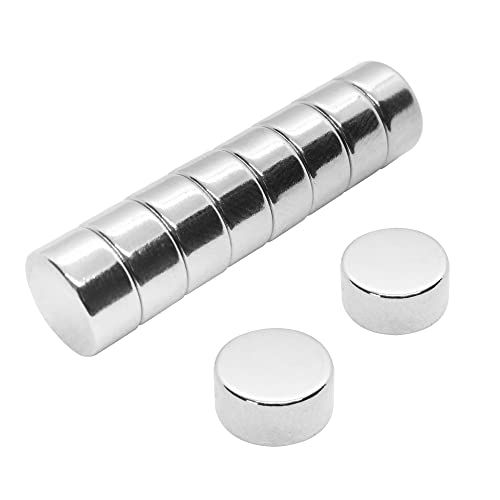First4magnets F126-10 Neodymium Magnet - 12mm dia x 6mm thick - Pack of 10