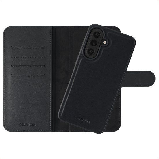 Selencia Olyn Uitneembare Bookcase met MagSafe voor de Samsung Galaxy A57 (5G) - Zwart