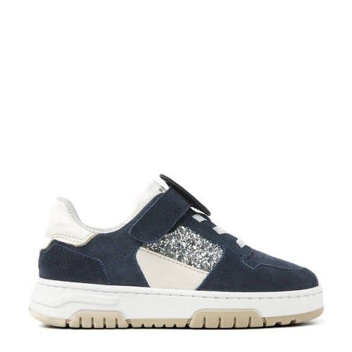 Nubikk Basket Court Jr suède sneakers donkerblauw