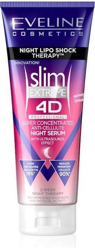 Eveline Cosmetics Slim Extreme 4D Night Lipo Shock Therapy Anti-Cellulite Serum - 250ml