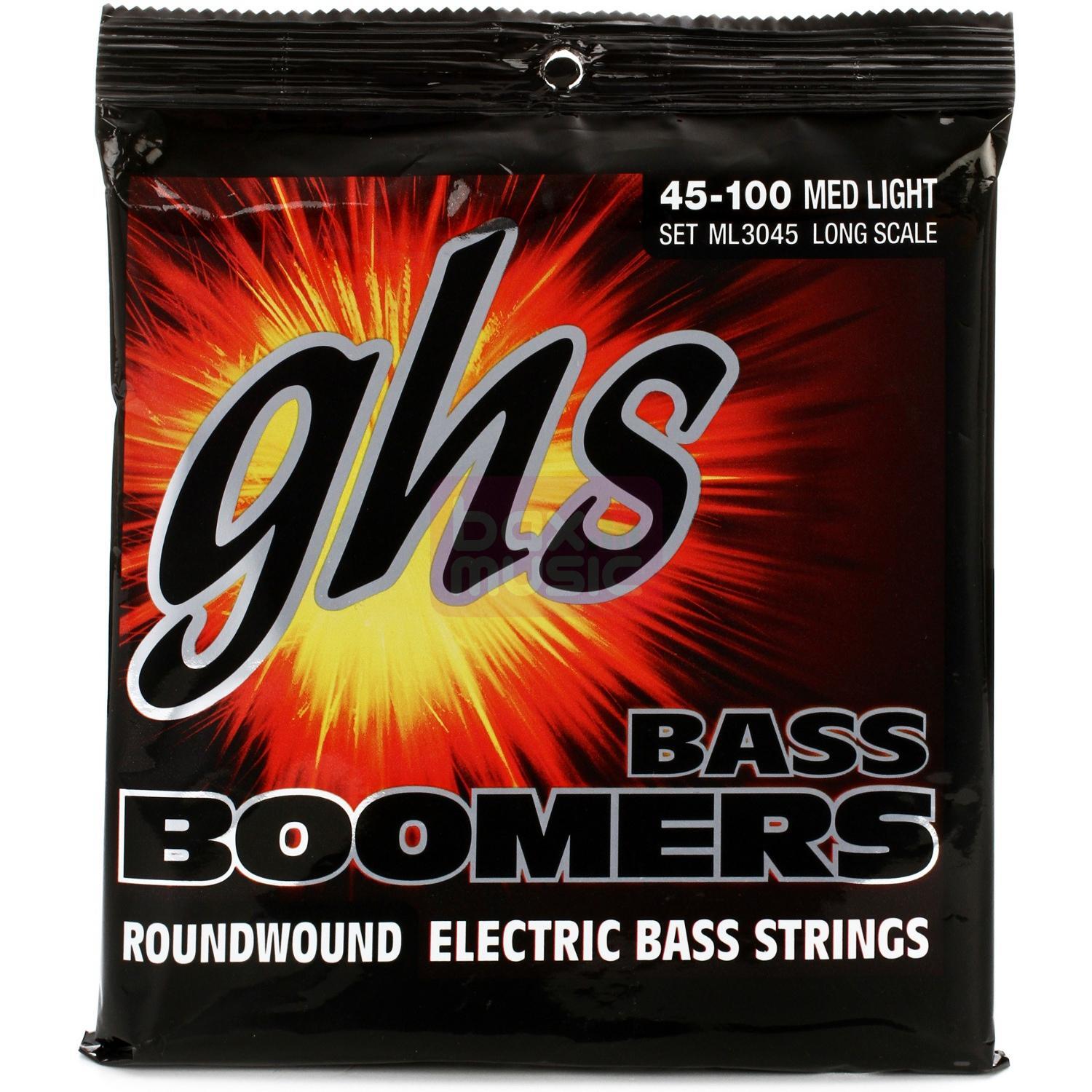 GHS ML 3045 Long Scale Bass Boomers Medium Light