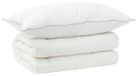 Syfax Dekbed en Kussen Set 2 st 155x200 cm 4 seizoenen 220 GSM Wol