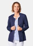 Goldner Jerseyblazer Structurele blazer met ronde hals