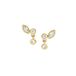 Fossil Dames oorbellen van messing met post/stud sluiting