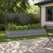 vidaXL Jardinière surélevée gris 160 x 40 x 24 cm Acier galvanisé