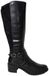 Caprice 9-9-25601-47 019 Black Lange Laarzen Zwart Leer en Stretch Dames - Zwart - 39