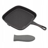 Brunbeste Gietijzeren Grillpan - Vierkant - 24x24 cm