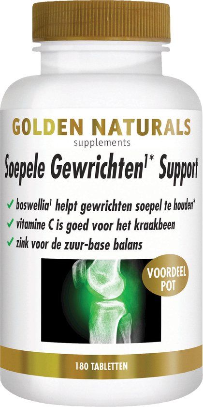 Golden Naturals Soepele Gewrichten Support - 180 tabletten