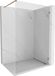 Mexen Lunar paroi de douche Walk-in droite 100 x 200 cm, transparent 8 mm, or rose