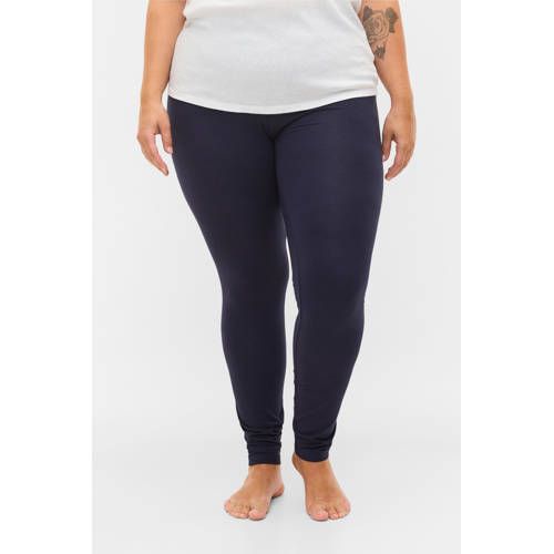 Zizzi Plus Size Legging - Donkerblauw