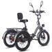 Fat Klapprad E-bike, vélo cargo électrique, 20 pouces, 48V, batterie 23.5Ah, freins à disque hydrauliques, vélo électrique, vélo cargo électrique avec une capacité de charge de 180 kg, tricycle électrique