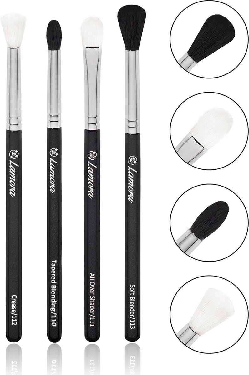 Lamora - Blending brush set 4dlg - Make-Up kwasten