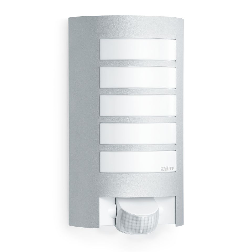 STEINEL L 12 Outdoor Wall Light - E27 - Silver