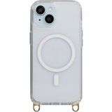 Selencia Rivièra MagSafe Backcover met afneembare haakjes voor de Apple iPhone 15 - Transparant