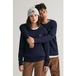 Gant Shield Cotton Cable C-neck Evening Blue Pull Bleu 12-14 Ans