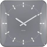 Karlsson Sucinto Dome Square Wandklok - Grijs - 35x35x4.5cm