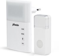 Alecto ADB-19 Draadloze deurbel - Wit - 36 Melodieën - Flitslicht